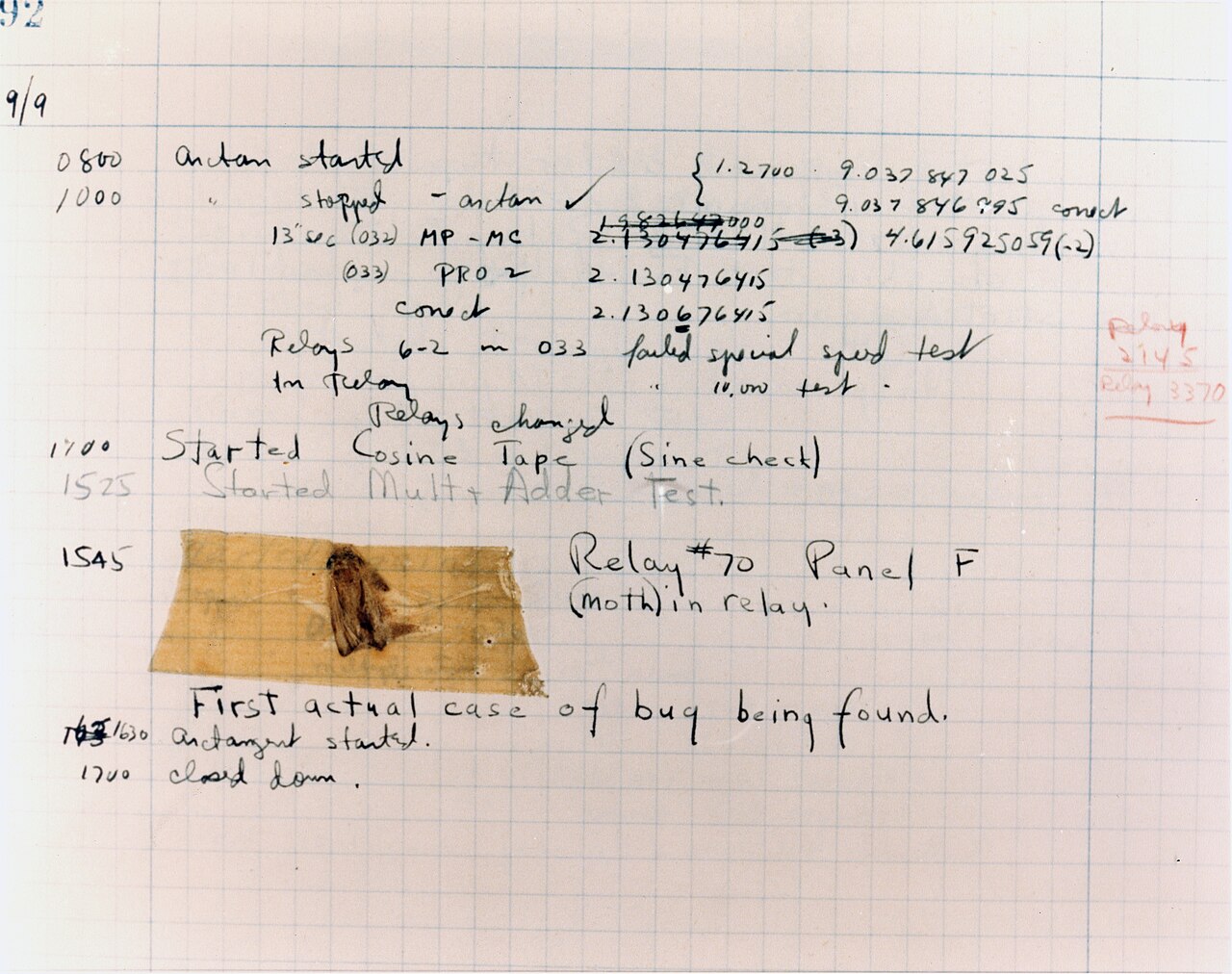 The Bug Wasn't the Model, It Was the Middle — First Computer Bug, 1947