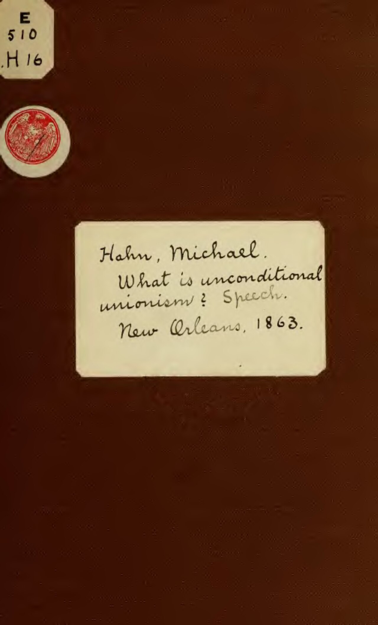 You Can't Delegate What You Can't Verify: The AI Agent Supervision Trap — Hahn - what is unconditional unionism (1863)