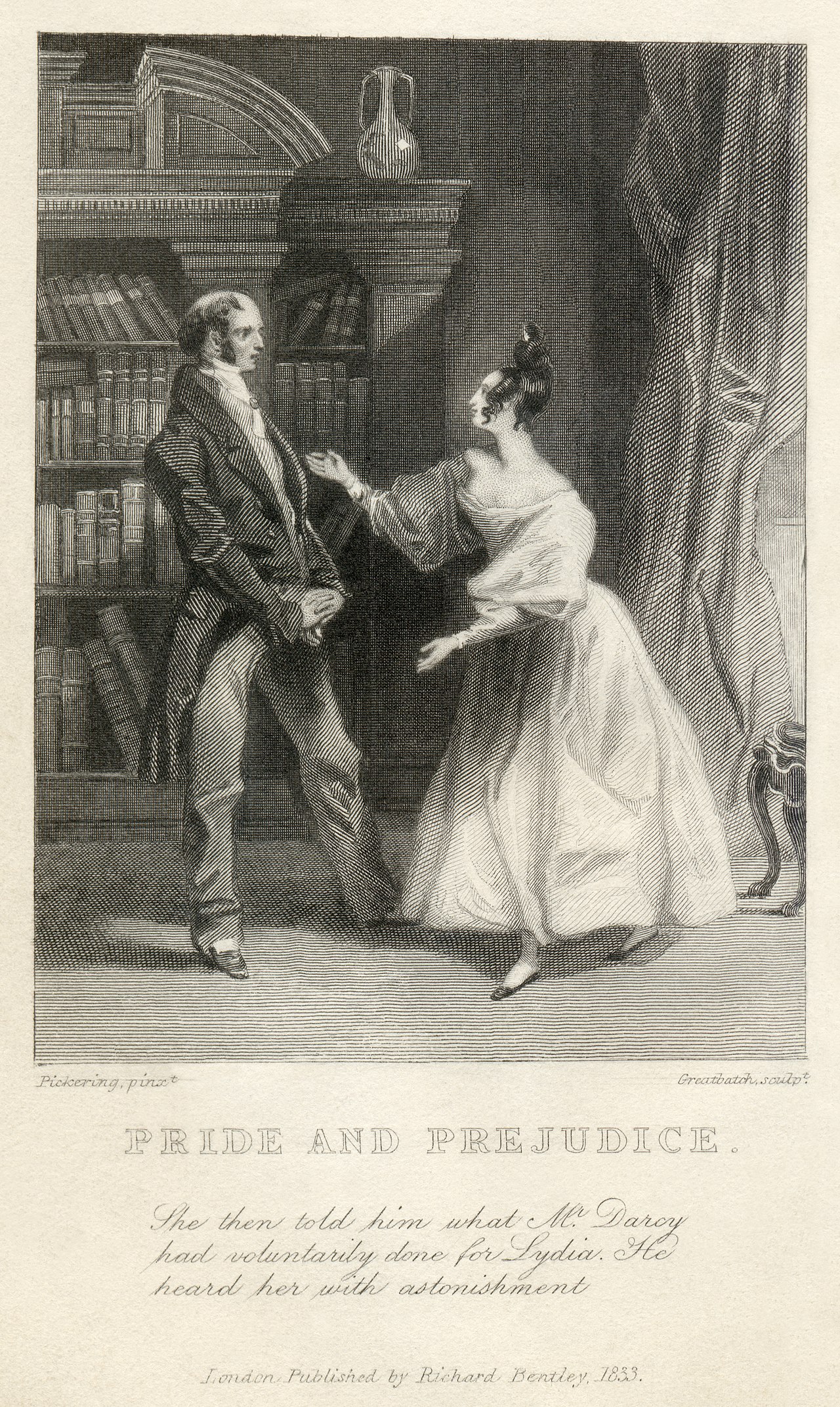 Dev Creators Told to Stop Giving Away the Punchline in Videos — Pickering - Greatbatch - Jane Austen - Pride and Prejudice - She then told him what Mr. Darcy had voluntarily done for Lydia