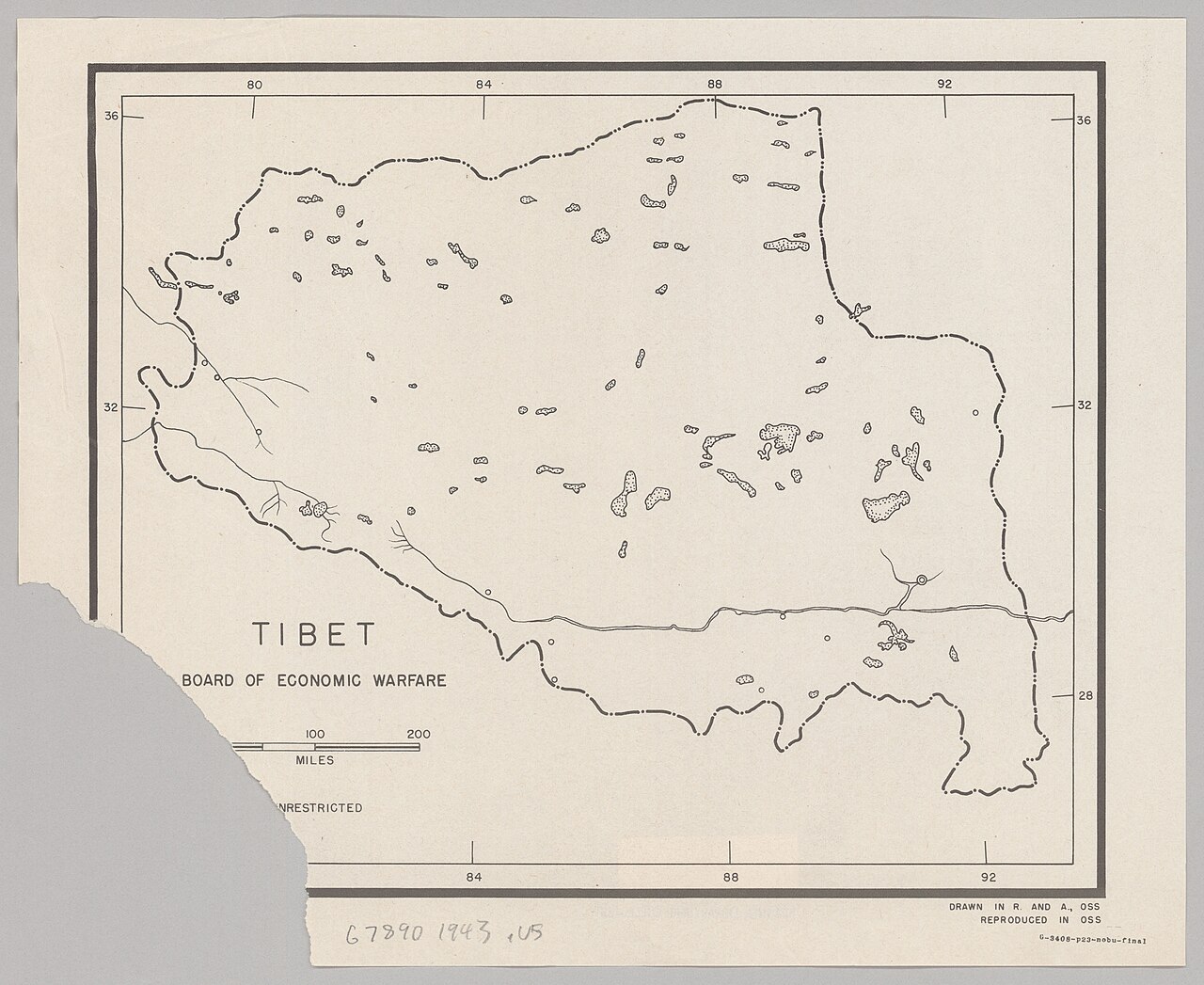 SEO Competitor Analysis Services Shift From Awareness to Actionable Intelligence — Tibet map (1943), Board of Economic Warfare (United States), drawn in Research and Analysis, Office of Strategic Services - IMG 7715