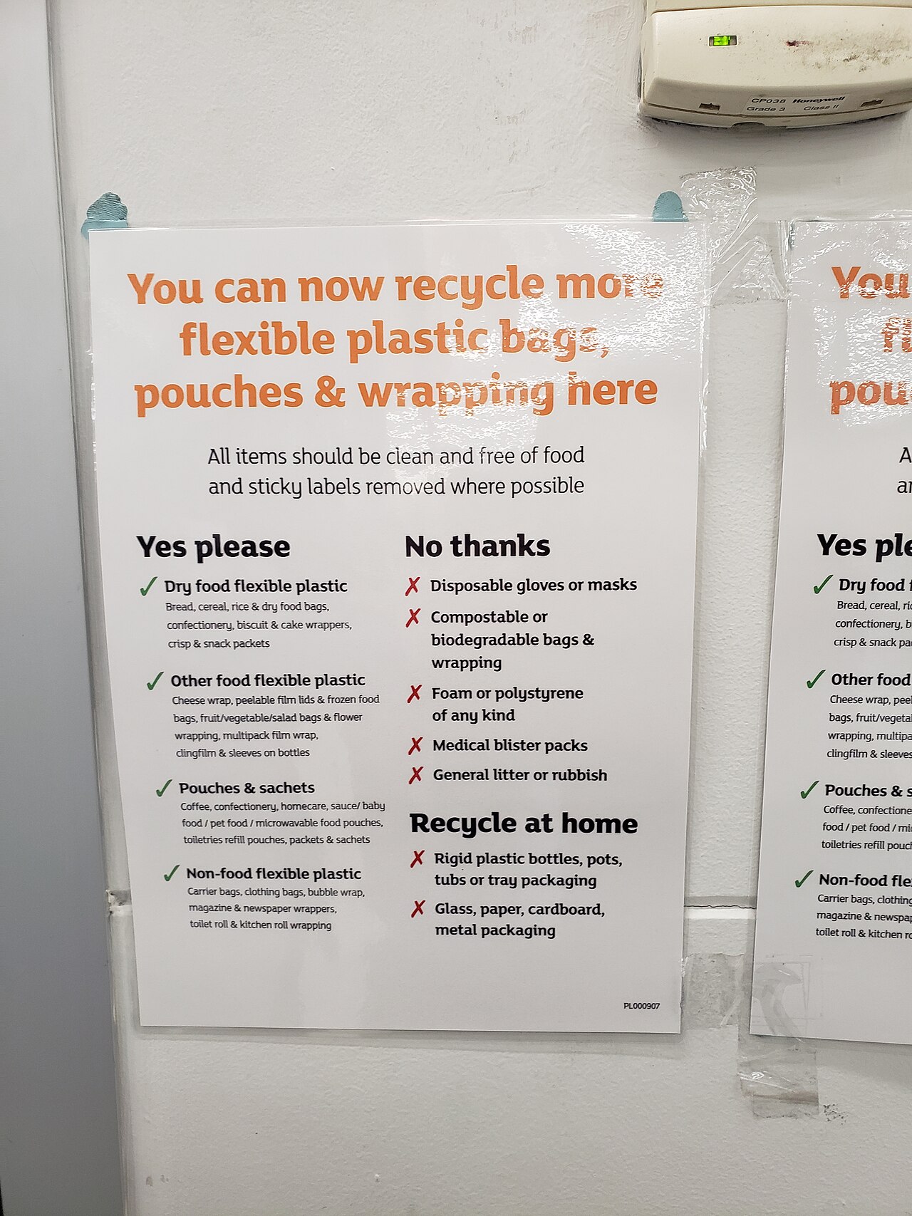The Notice Had Nowhere to Land: OpenAI Agent Breach Hits Australia — Plastic recycling notice in a Sainsbury's