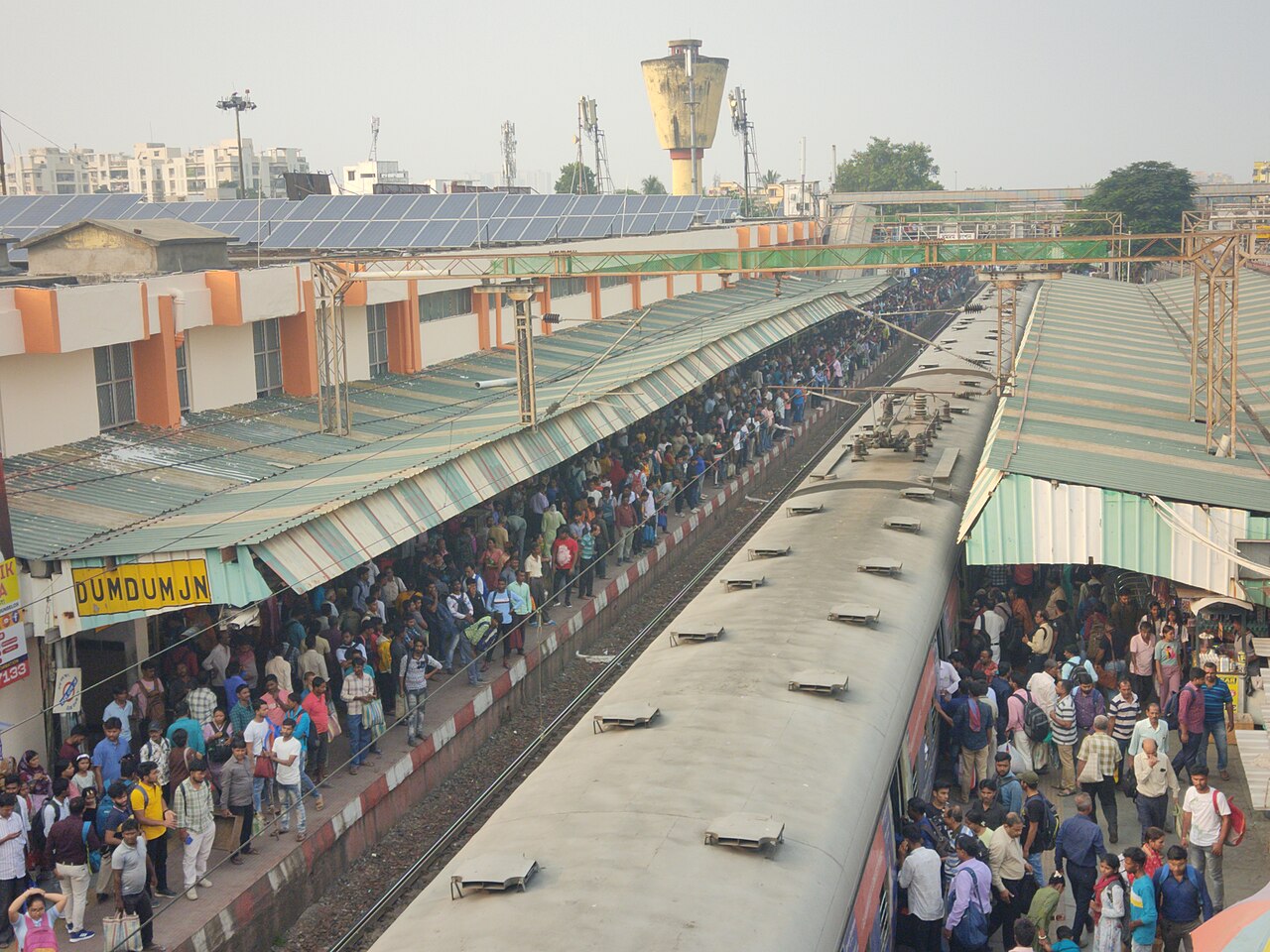 Local Workday Job Agent Skips AI for Rule-Based Resume Tailoring — Busy workday in Dum Dum Junction railway station