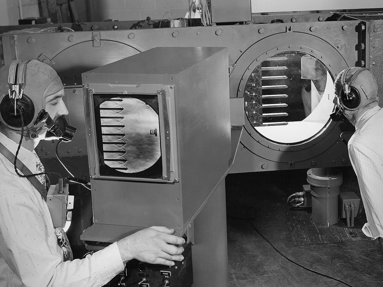 Engineer Calibrates Hybrid LLM Judge to Grade Technical Docs 25X Cheaper — NACA Engineers Calibrate the 2- by 2-Foot Supersonic Wind Tunnel (GRC-1949-C-24644)