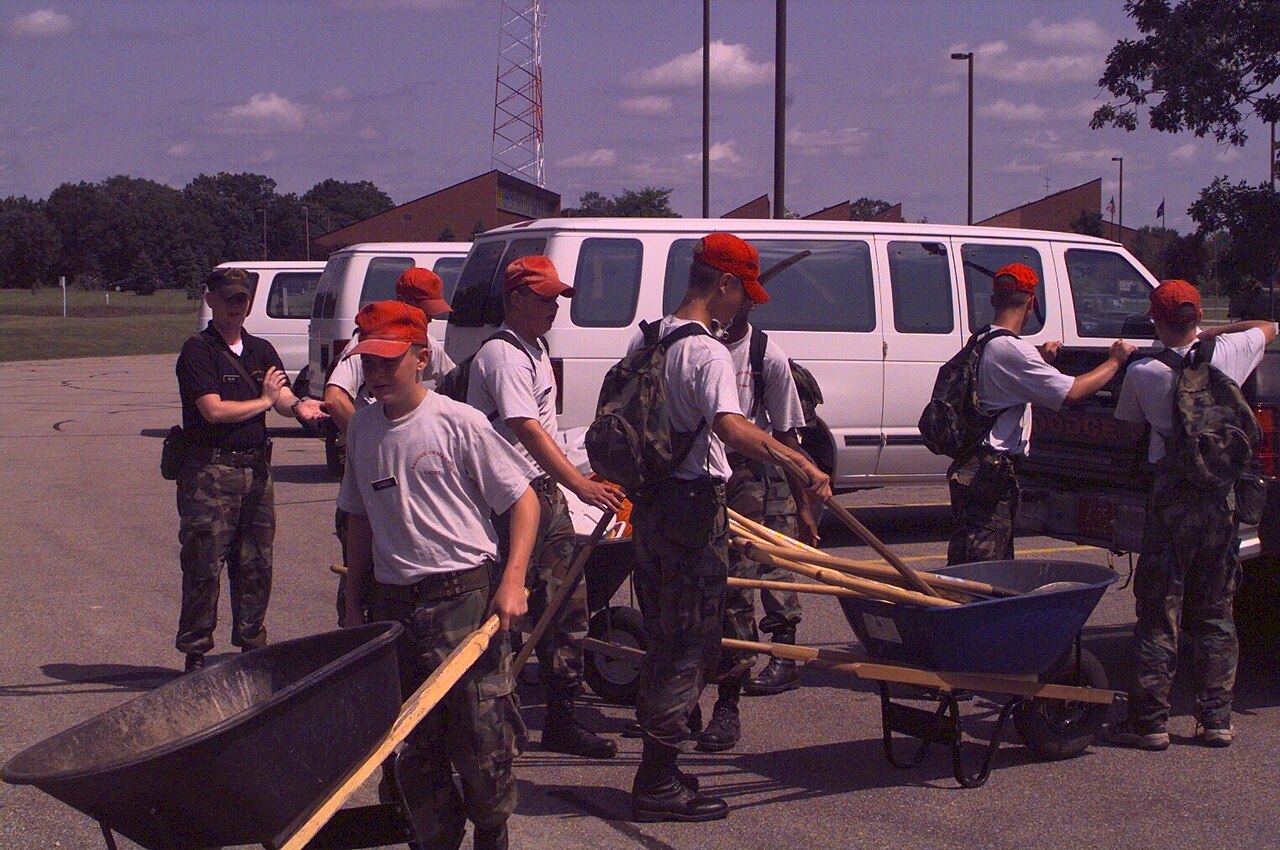 Walking Challenge AI Runs Local LLMs to Get Developers Outside — Badger Challenge cadets work on a walking trail near the Wisconsin Military Academy
