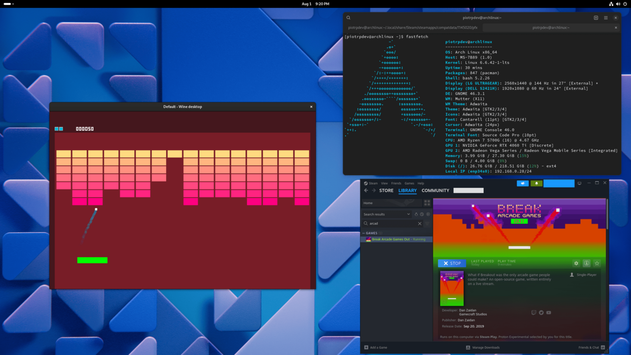 Arcade Dev Compares 10 Tools to Stop Prompt Injection in Enterprise AI Agents — Break Arcade Games Out running on Arch Linux using Proton