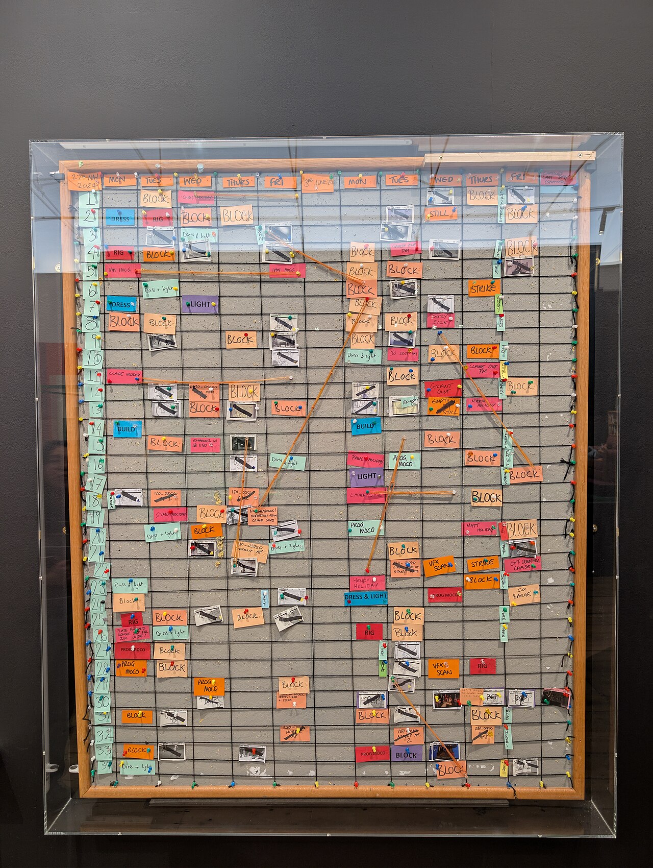 Production Scheduling Is a Constraint Problem, Not an AI Model — Scheduling board - Inside Aardman at Young V&A 2026-06-04