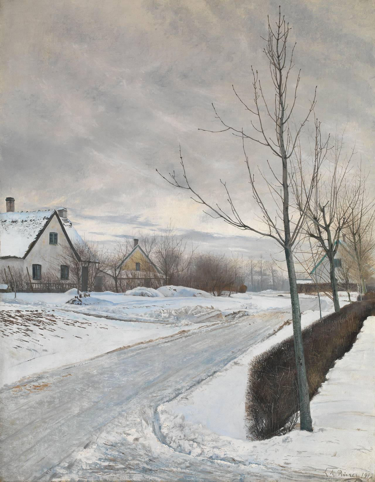 OpenAI Spy Ring, Anthropic's Scion Vs. Meta's Mononoke, and Yandex Bot Resilience — Road in the Village of Baldersbrønde (Winter Day) title QS:P1476,en: