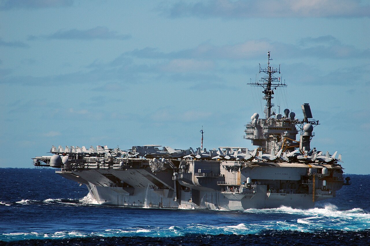 Vinkius Uses MCP to Turn Emergency Docs Into Executable Logic — US Navy 050624-N-5781F-129 USS Kitty Hawk (CV 63) makes a turn to port while performing a emergency break drill after the completion of a replenishment at sea (RAS)