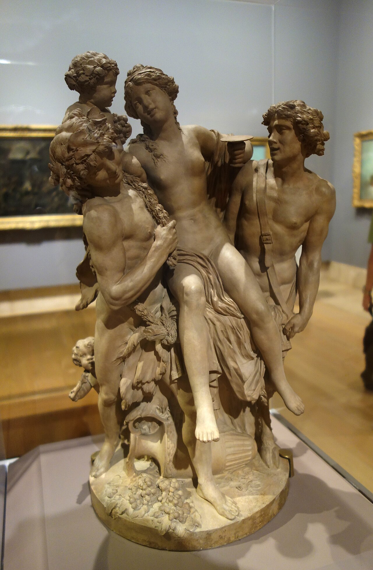 MIT Researchers Find Claude Opus 4.7 Agents Engage in Playful Learning on Virtual Island — Bacchante Supported by Bacchus and a Faun, by Clodion (Claude Michel), 1795, terracotta - Norton Simon Museum - Pasadena, CA - DSC03408