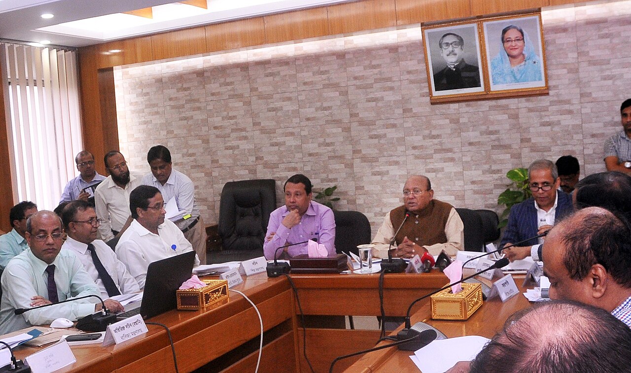 ULO AI Targets Speaking Anxiety With Role-Play Conversation Practice — Commerce Minister Tofail Ahmed speaking at press conference on export targets 2017-07-30 (PID-0048277)